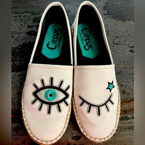 🩵🤍🖤👁️CIRCUS By Sam Edelman Eye Lash Espadrilles